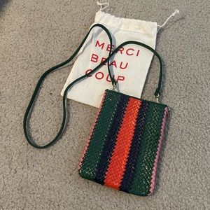 Clare V Multicolor Woven Crossbody Bag